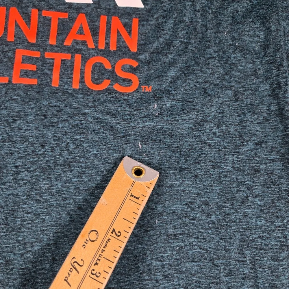 The North Face Mens Teal Mountain Athletics Graphic Training T-Shirt Small